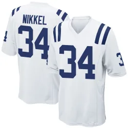 Game Ben Nikkel Men's Indianapolis Colts White Jersey - Nike