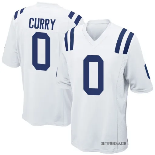 Game Caden Curry Men's Indianapolis Colts White Jersey - Nike