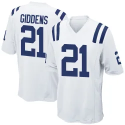 Game DJ Giddens Men's Indianapolis Colts White Jersey - Nike