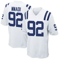 Game Derrick Nnadi Men's Indianapolis Colts White Jersey - Nike