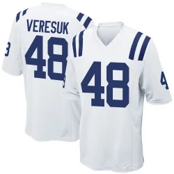 Game Devin Veresuk Youth Indianapolis Colts White Jersey - Nike
