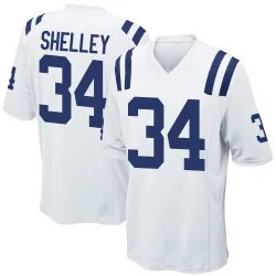 Game Duke Shelley Men's Indianapolis Colts White Jersey - Nike