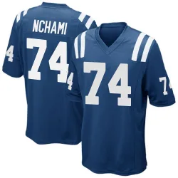 Game Durell Nchami Men's Indianapolis Colts Royal Blue Team Color Jersey - Nike