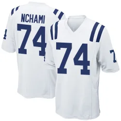 Game Durell Nchami Men's Indianapolis Colts White Jersey - Nike