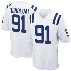 Game JT Tuimoloau Men's Indianapolis Colts White Jersey - Nike