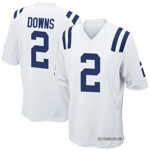 Game Josh Downs Men's Indianapolis Colts White Jersey - Nike