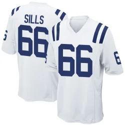 Game Josh Sills Men's Indianapolis Colts White Jersey - Nike