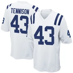 Game Ladarius Tennison Youth Indianapolis Colts White Jersey - Nike