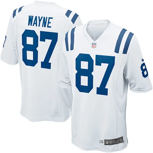 Game Reggie Wayne Men's Indianapolis Colts White Jersey - Nike