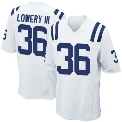 Game Reuben Lowery III Youth Indianapolis Colts White Jersey - Nike