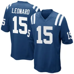 Game Riley Leonard Youth Indianapolis Colts Royal Blue Team Color Jersey - Nike