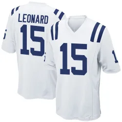 Game Riley Leonard Youth Indianapolis Colts White Jersey - Nike