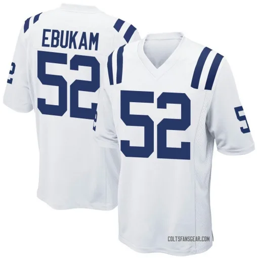 Game Samson Ebukam Men's Indianapolis Colts White Jersey - Nike