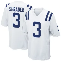 Game Spencer Shrader Men's Indianapolis Colts White Jersey - Nike