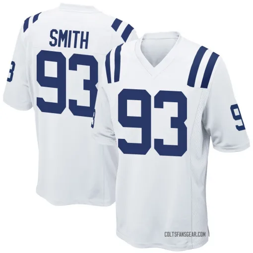 Game Tim Smith Men's Indianapolis Colts White Jersey - Nike