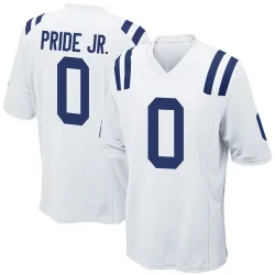 Game Troy Pride Jr. Men's Indianapolis Colts White Jersey - Nike