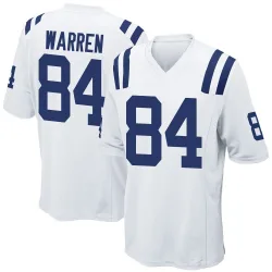 Game Tyler Warren Men's Indianapolis Colts White Jersey - Nike