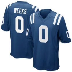 Game West Weeks Men's Indianapolis Colts Royal Blue Team Color Jersey - Nike