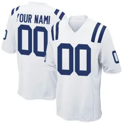 Indianapolis Colts Customized Youth Game White Jersey - Nike