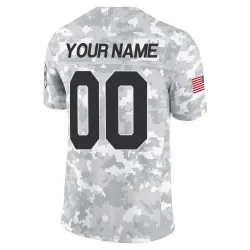 Indianapolis Colts Customized Youth Limited Arctic Camo 2024 Salute to Service Jersey - Nike