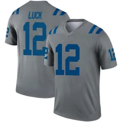 Legend Andrew Luck Men's Indianapolis Colts Gray Inverted Jersey - Nike
