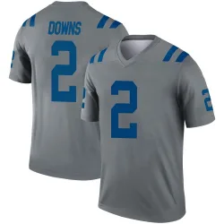 Legend Josh Downs Men's Indianapolis Colts Gray Inverted Jersey - Nike