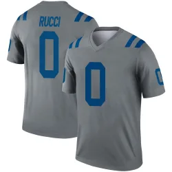 Legend Nolan Rucci Men's Indianapolis Colts Gray Inverted Jersey - Nike