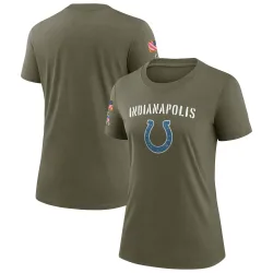 Legend Women's Indianapolis Colts Olive 2022 Salute To Service T-Shirt - Nike