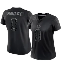 Limited A.J. Haulcy Women's Indianapolis Colts Black Reflective Jersey - Nike
