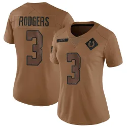 Limited Amari Rodgers Women's Indianapolis Colts Brown 2023 Salute To Service Jersey - Nike