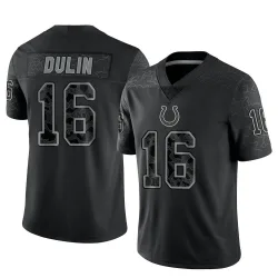 Limited Ashton Dulin Youth Indianapolis Colts Black Reflective Jersey - Nike