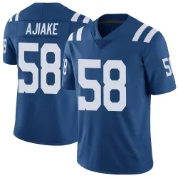 Limited Austin Ajiake Men's Indianapolis Colts Royal Color Rush Vapor Untouchable Jersey - Nike