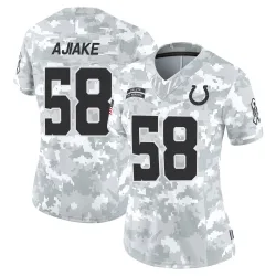 Limited Austin Ajiake Women's Indianapolis Colts Arctic Camo 2024 Salute to Service Jersey - Nike