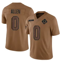 Limited CJ Allen Men's Indianapolis Colts Brown 2023 Salute To Service Jersey - Nike