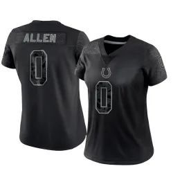 Limited CJ Allen Women's Indianapolis Colts Black Reflective Jersey - Nike