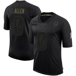 Limited CJ Allen Youth Indianapolis Colts Black 2020 Salute To Service Jersey - Nike