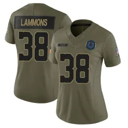 Limited Chris Lammons Women's Indianapolis Colts Olive Sr. 2025 Salute to Service Jersey - Nike