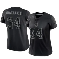 Limited Duke Shelley Women's Indianapolis Colts Black Reflective Jersey - Nike
