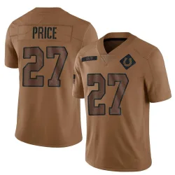 Limited D'vonte Price Youth Indianapolis Colts Brown 2023 Salute To Service Jersey - Nike