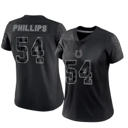 Limited Jacob Phillips Women's Indianapolis Colts Black Reflective Jersey - Nike