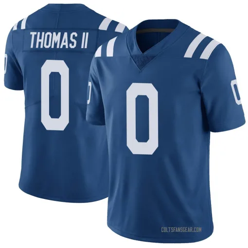 Limited Jordan Thomas Men's Indianapolis Colts Royal Color Rush ...