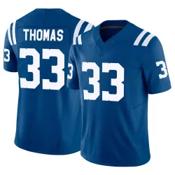Limited Juanyeh Thomas Youth Indianapolis Colts Royal Vapor F.U.S.E. Jersey - Nike