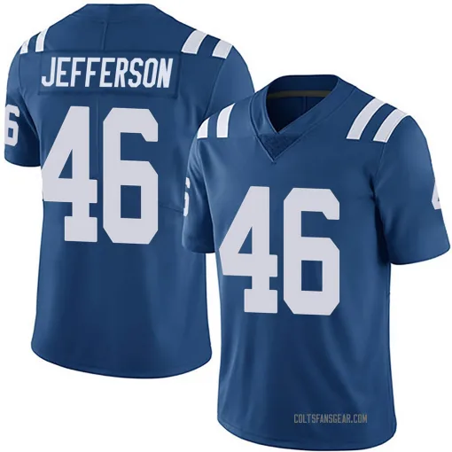 Limited Malik Jefferson Youth Indianapolis Colts Royal Team Color Vapor Untouchable Jersey - Nike