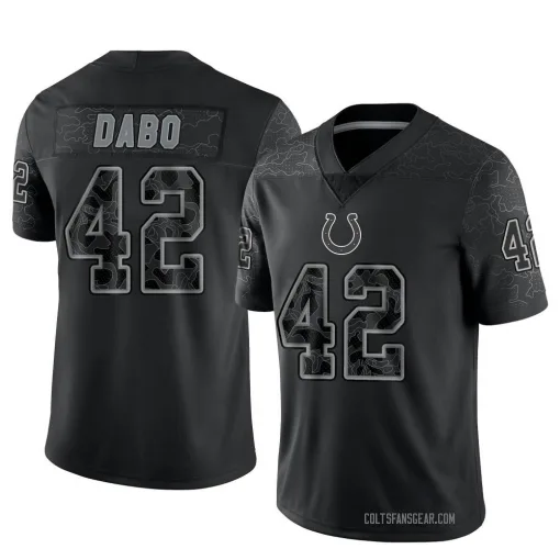 Limited Marcel Dabo Men's Indianapolis Colts Black Reflective Jersey - Nike