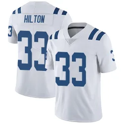 Limited Mike Hilton Men's Indianapolis Colts White Vapor Untouchable Jersey - Nike