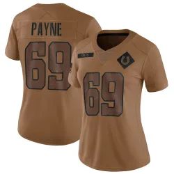 Limited Pheldarius Payne Women's Indianapolis Colts Brown 2023 Salute To Service Jersey - Nike