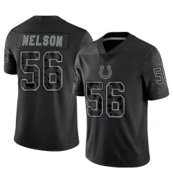 Limited Quenton Nelson Youth Indianapolis Colts Black Reflective Jersey - Nike