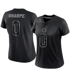 Limited Raylen Sharpe Women's Indianapolis Colts Black Reflective Jersey - Nike