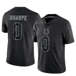 Limited Raylen Sharpe Youth Indianapolis Colts Black Reflective Jersey - Nike