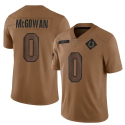 Limited Seth McGowan Youth Indianapolis Colts Brown 2023 Salute To Service Jersey - Nike